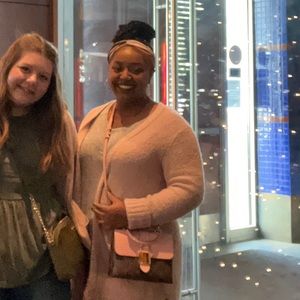 Louis Vuitton locke in pink. duster. Box. bag. And receipt to verify purchase.